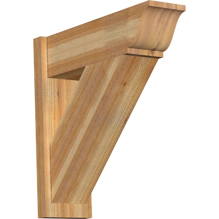 Ekena Millwork Traditional Rough Sawn Traditional Outlooker, Western Red Cedar, 8"W x 26"D x 26"H OUT08X26X26TRA01RWR